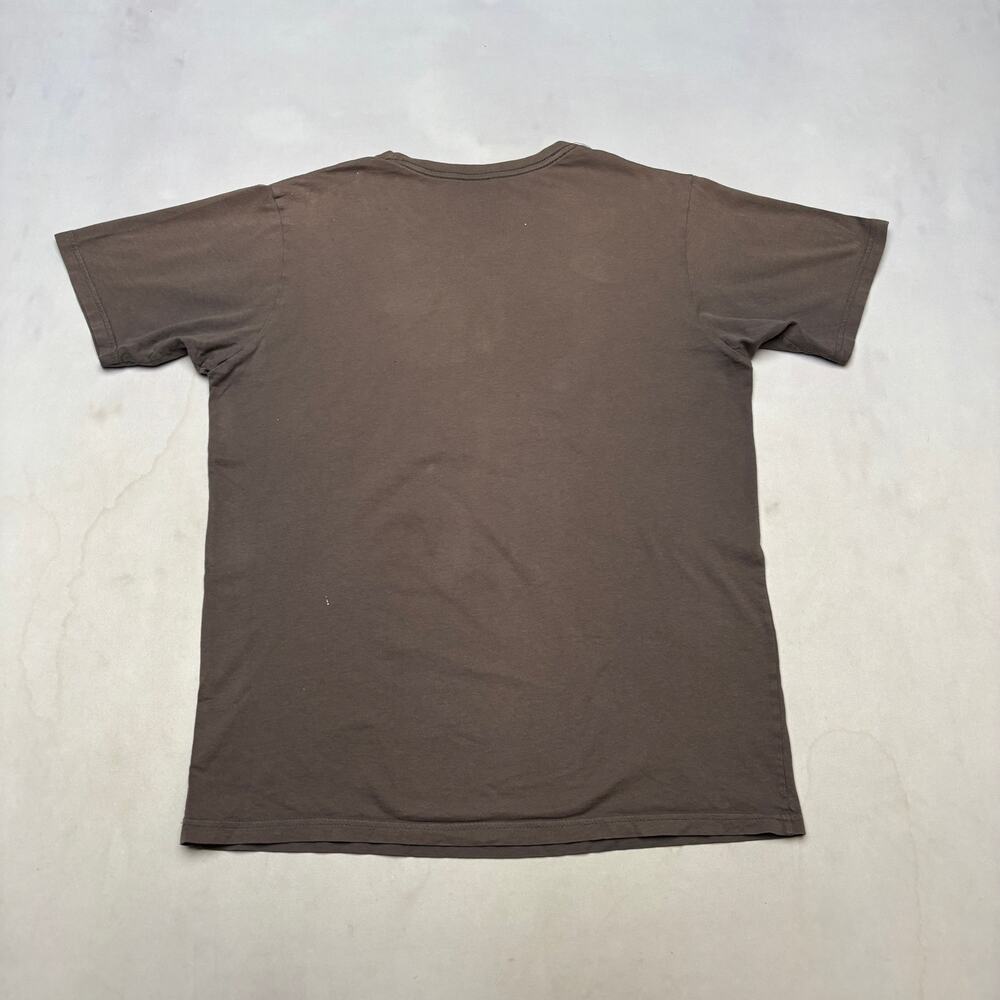 Vintage Y2K Pink Floyd Flocked Pink Pig Brown Short Sleeve T Shirt Men's Small - Picture 4 of 13